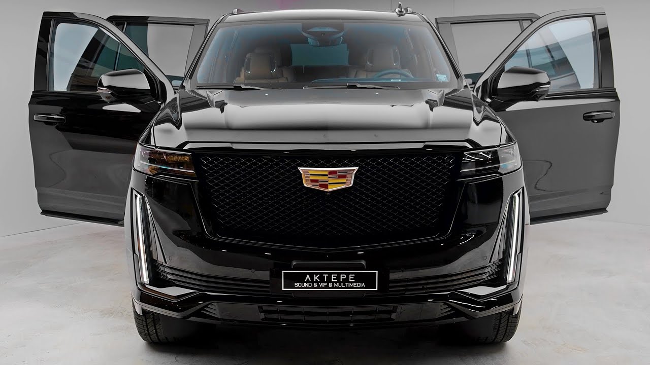 2022 Cadillac Escalade - Детали экстерьера и интерьера (роскошный большой внедорожник)