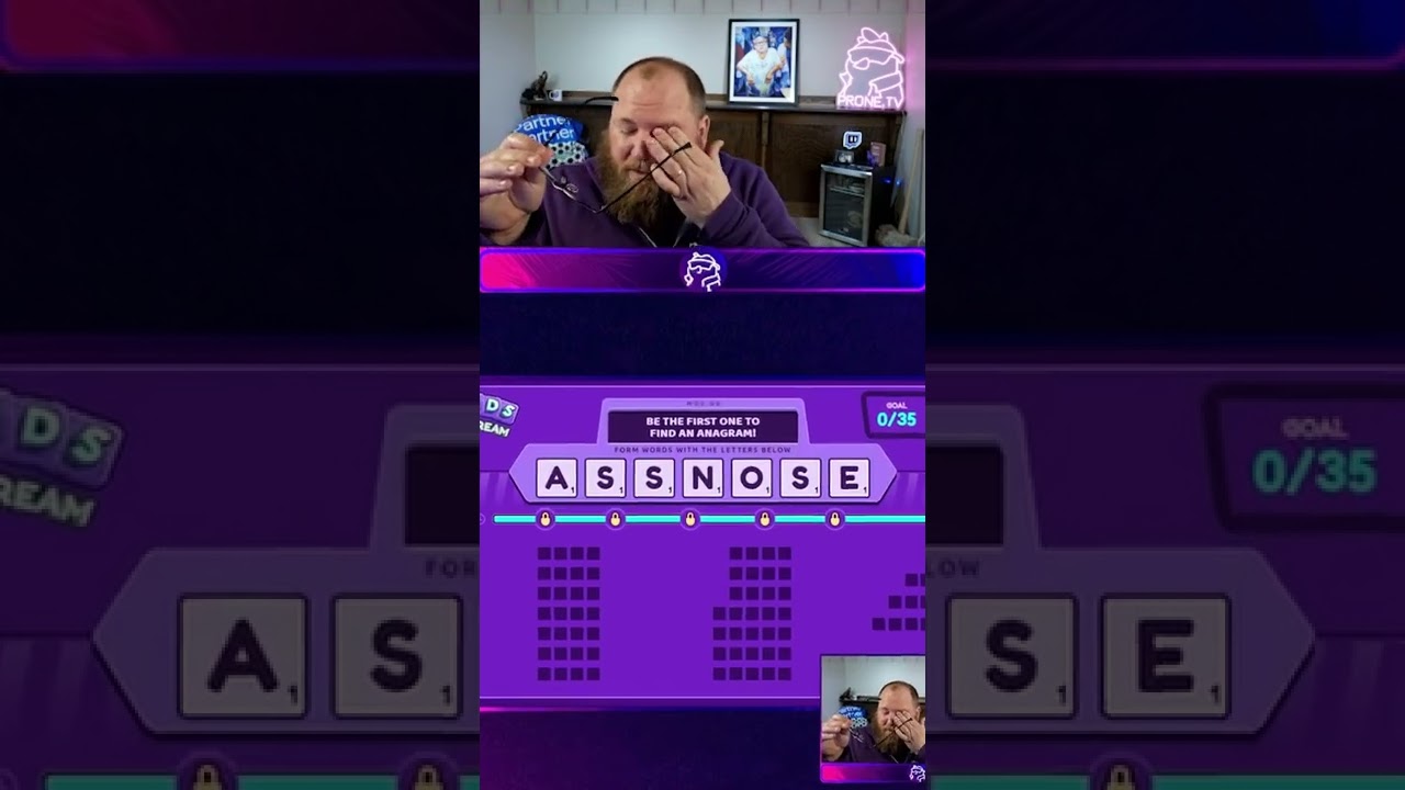 When you decide to play one more round of #wordsonstream 😳 #twitchpartner #gaming