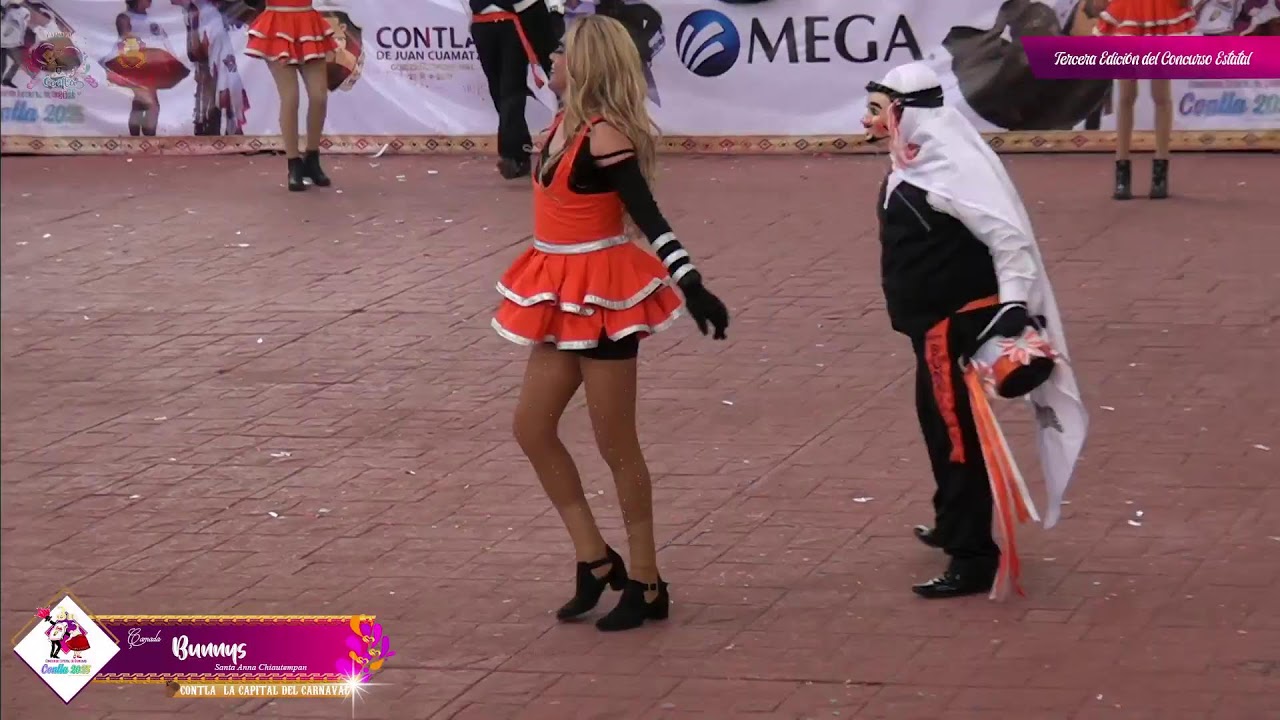 Camada “Bunnys” en el Tercer Concurso Estatal de Camadas 🎉💕 ¡Vive el Carnaval Contla 2025!