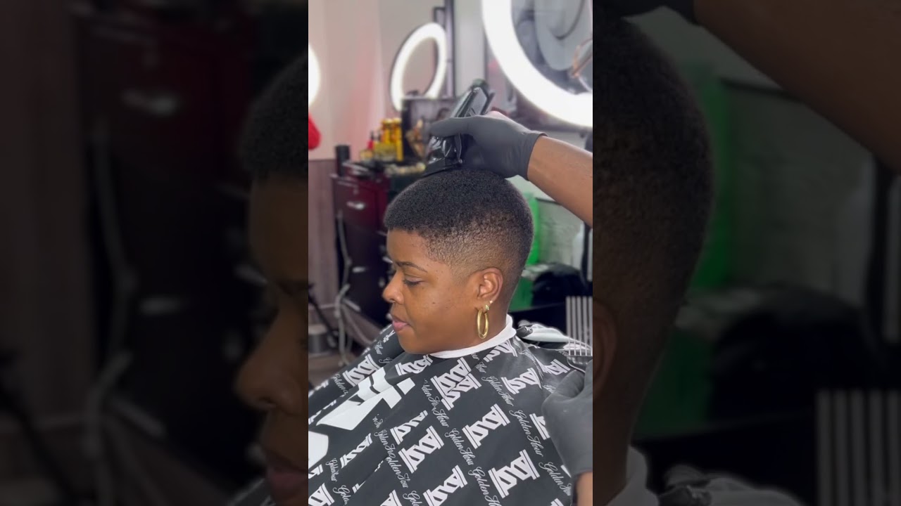 Women&rsquo;s Shadow Fade💈 #haircut  #transformation #shorts