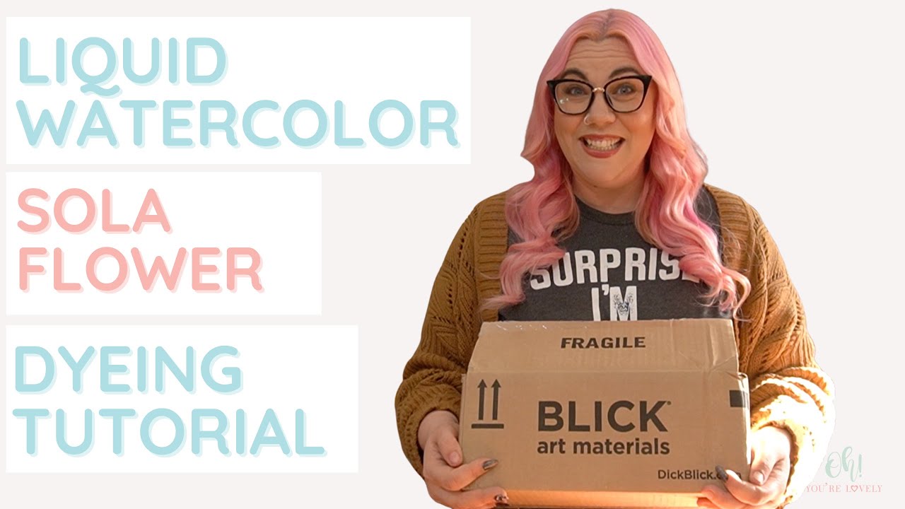 Using liquid watercolor to dye sola wood flowers | Product Testing