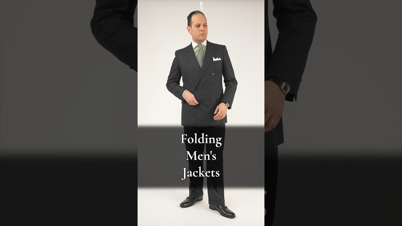 How to Fold Men's Suit Jackets, Blazers, & Sport Coats!