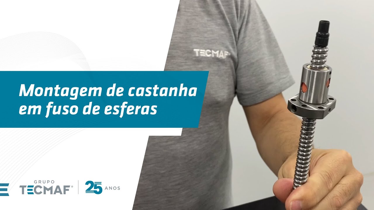 Montagem de castanha em fuso de esferas