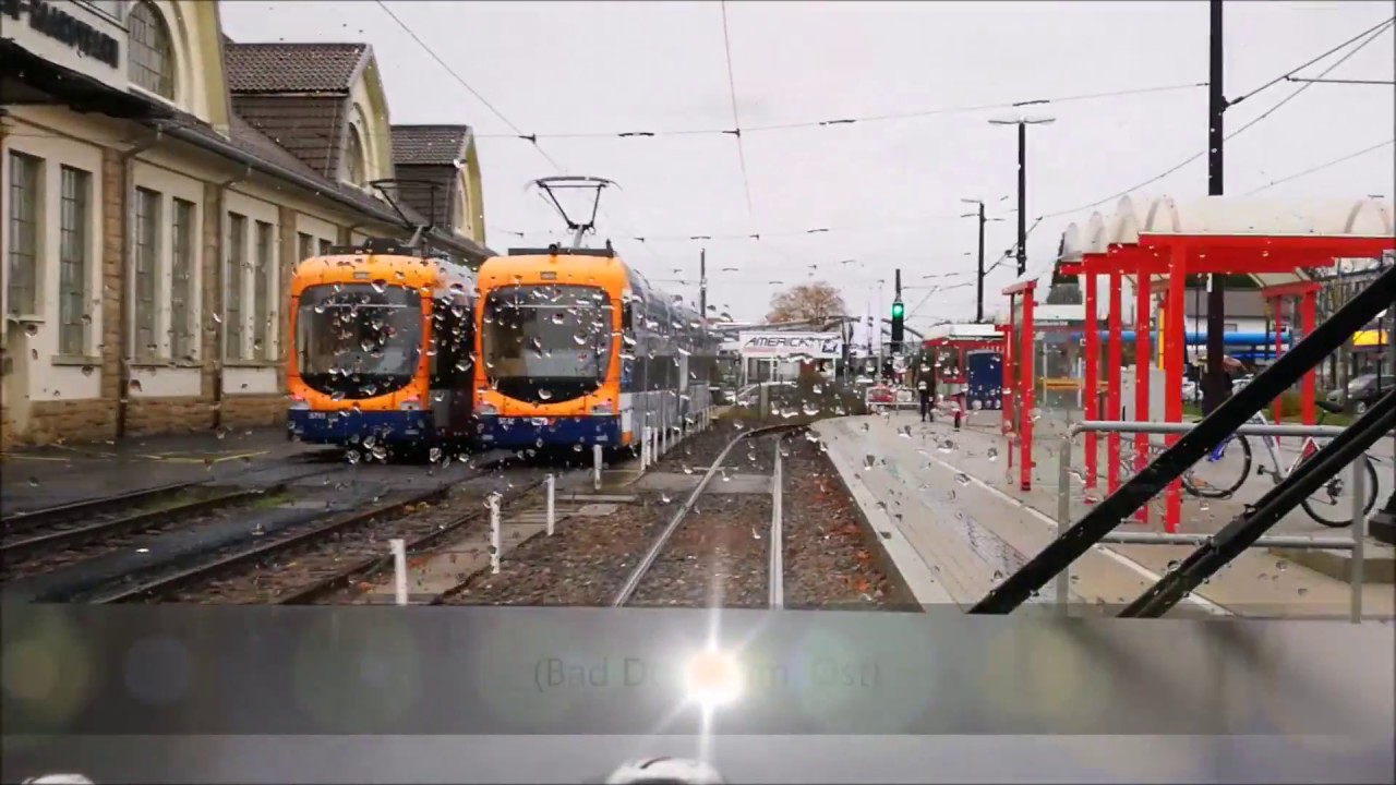 Auf Linie 9 von Bad Dürkheim nach Mannheim (Rhb)