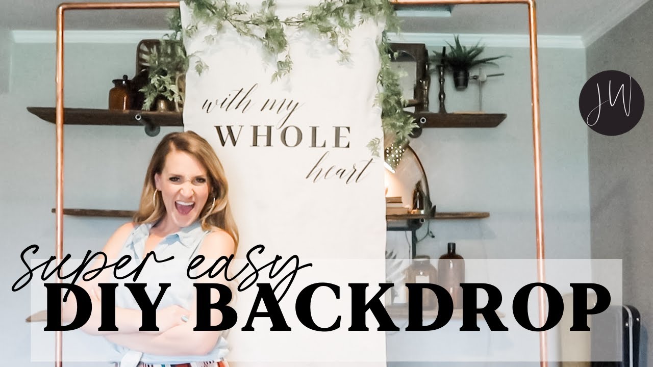 SUPER EASY Cricut DIY Backdrop