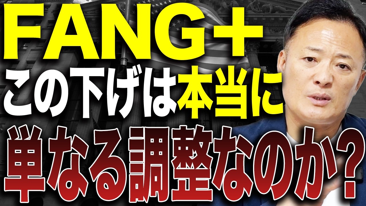 【FANG＋急落】今、市場で何が起きている？株価下落の背景をデータ解説します