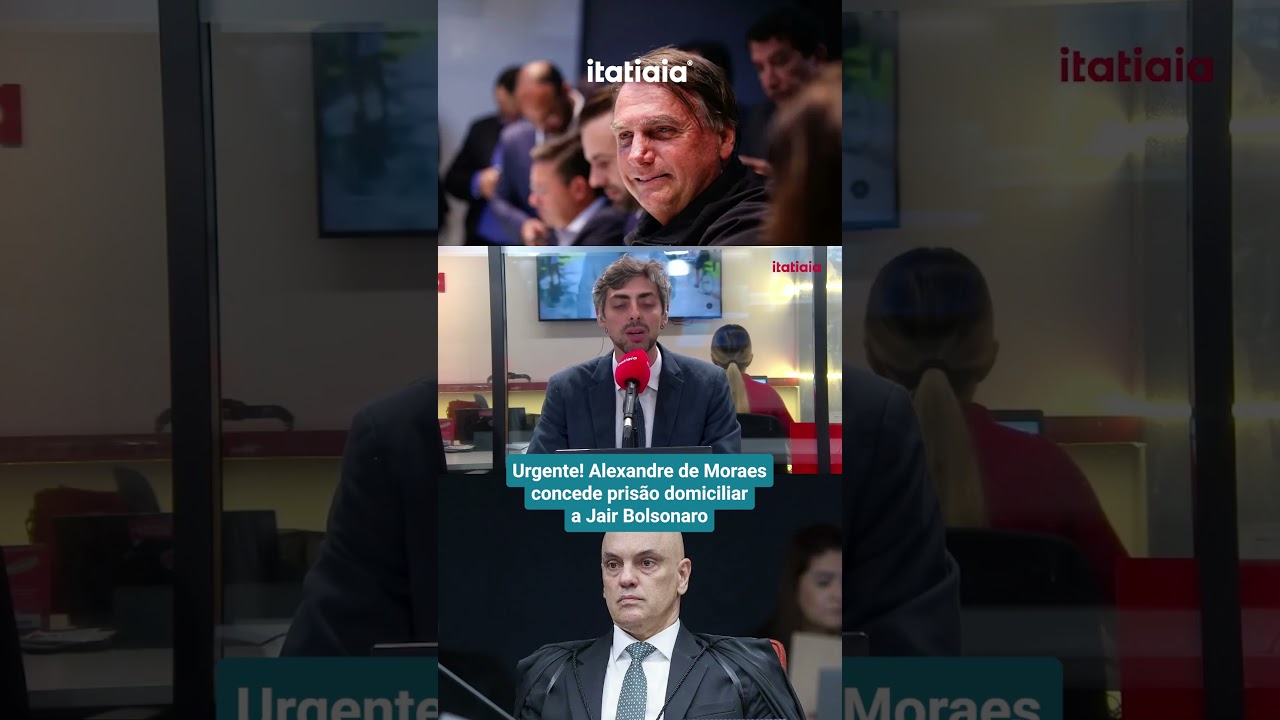 URGENTE! ALEXANDRE DE MORAES CONCEDE PRIS&Atilde;O DOMICILIAR A JAIR BOLSONARO