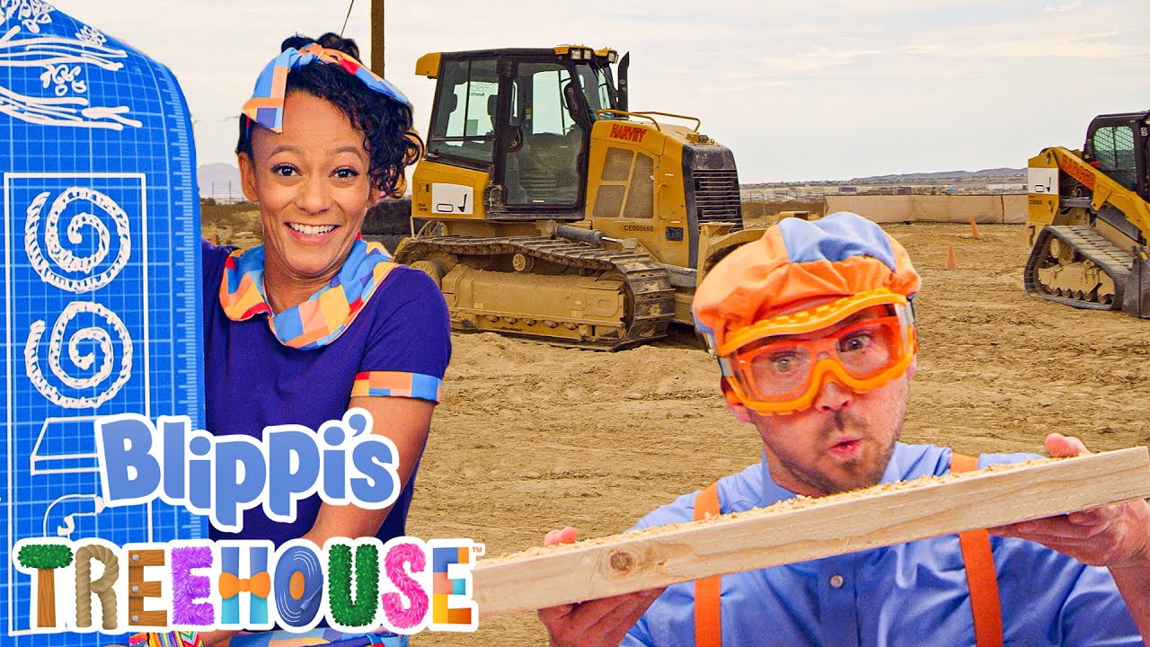 Blippi Treehouse - Blippi Visits a Construction Site | Educational Videos for Kids | Blippi Toys