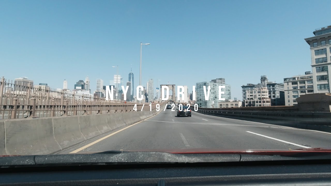 Empty Streets - NYC Drive - 4/19/2020 - 38 Minutes - 4k