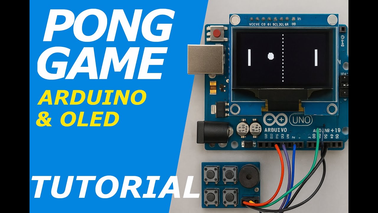 🎮 Arduino Pong Game Tutorial | Build & Play Retro Pong on an OLED Display! (Fun Beginner Project) 🕹️
