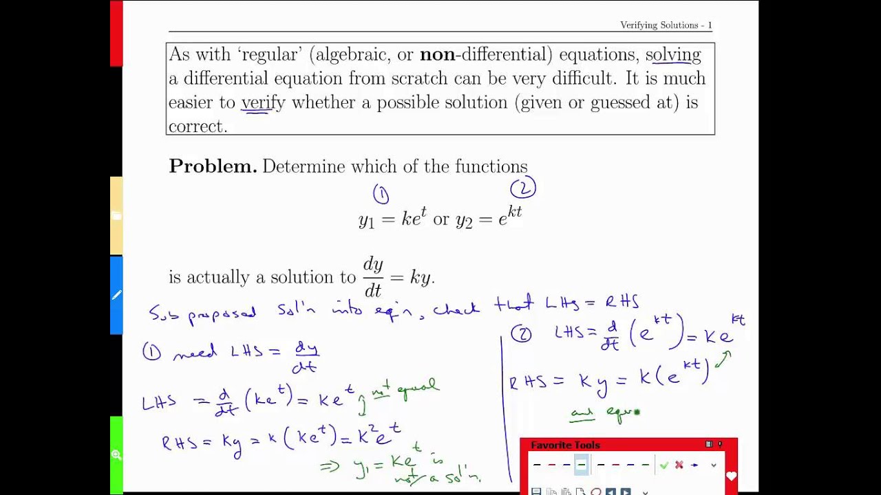 Week 1-5 Verifying Solutions