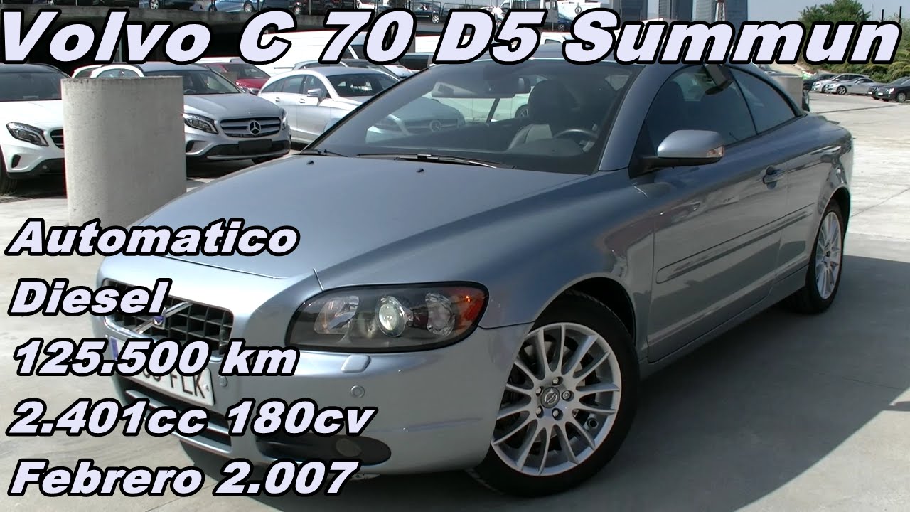 Volvo C70 D5 Summum coche de ocasion usado en Madrid fantastico vehiculo 9585 FLK