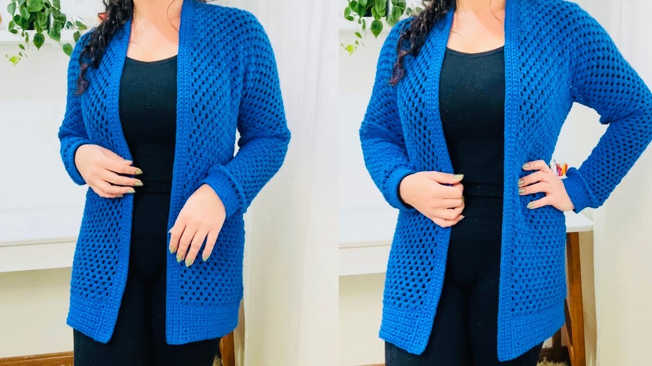 Cardigan de Crochê Supreme por Sandra Brum | Tutorial Passo a Passo Completo
