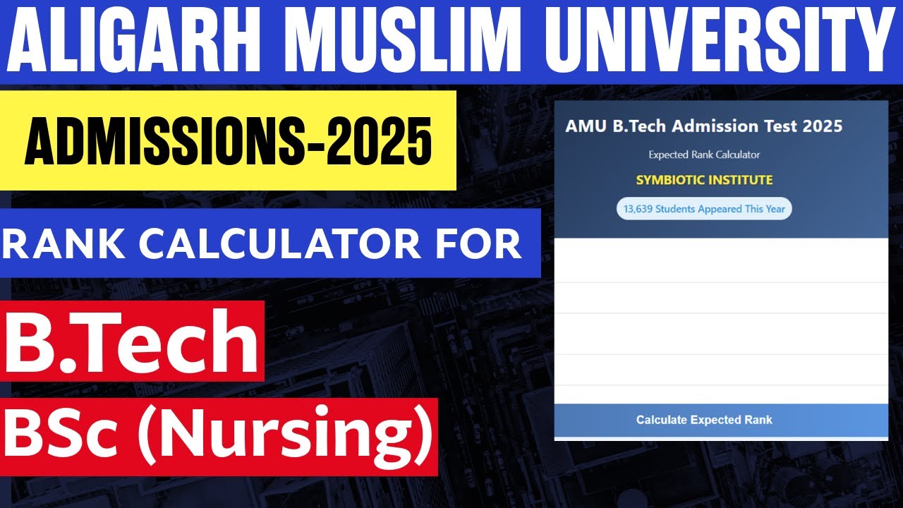 AMU ADMISSIONS 2025 #aligarhmuslimuniversity