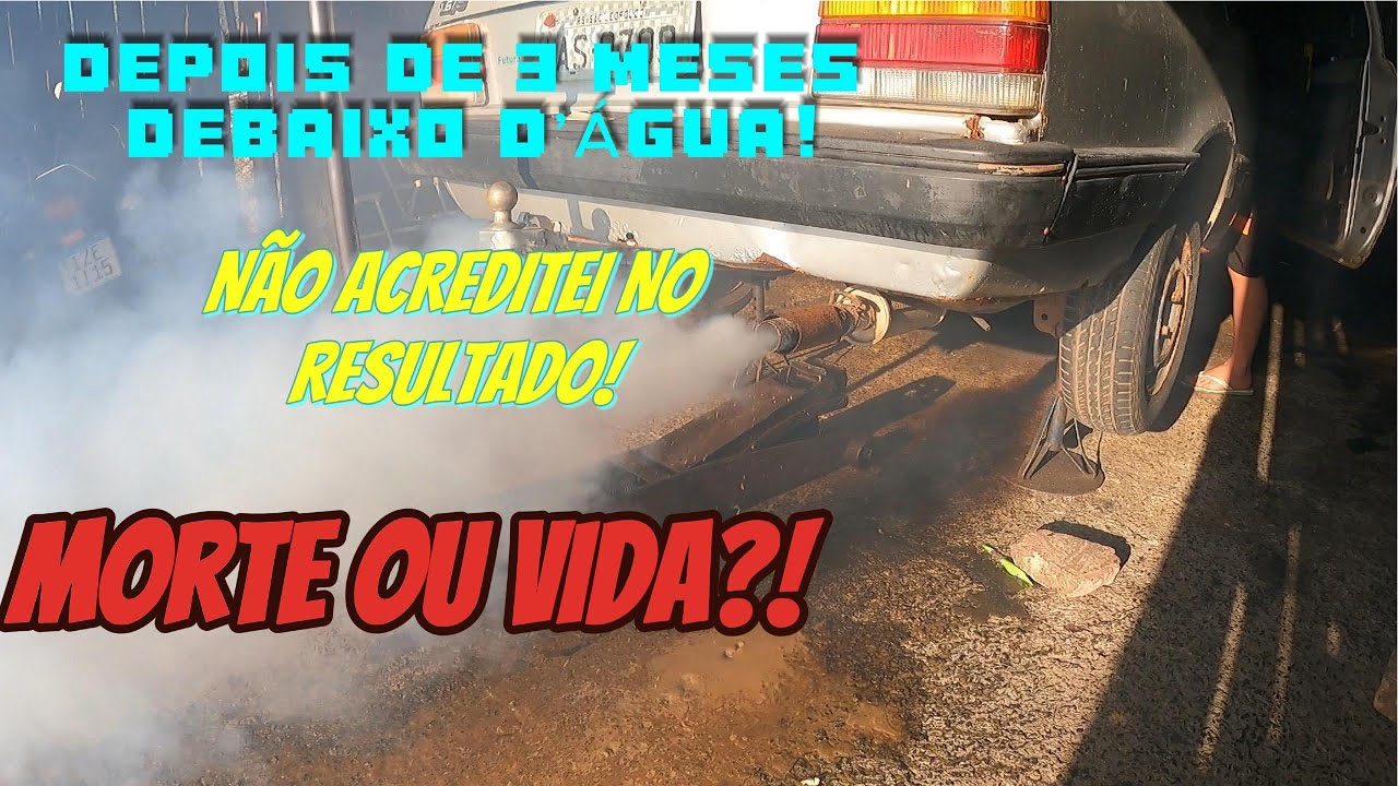1° Partida Será que o Chevette de enchente ainda funciona? 😱 Tentei ligar depois de meses parado!
