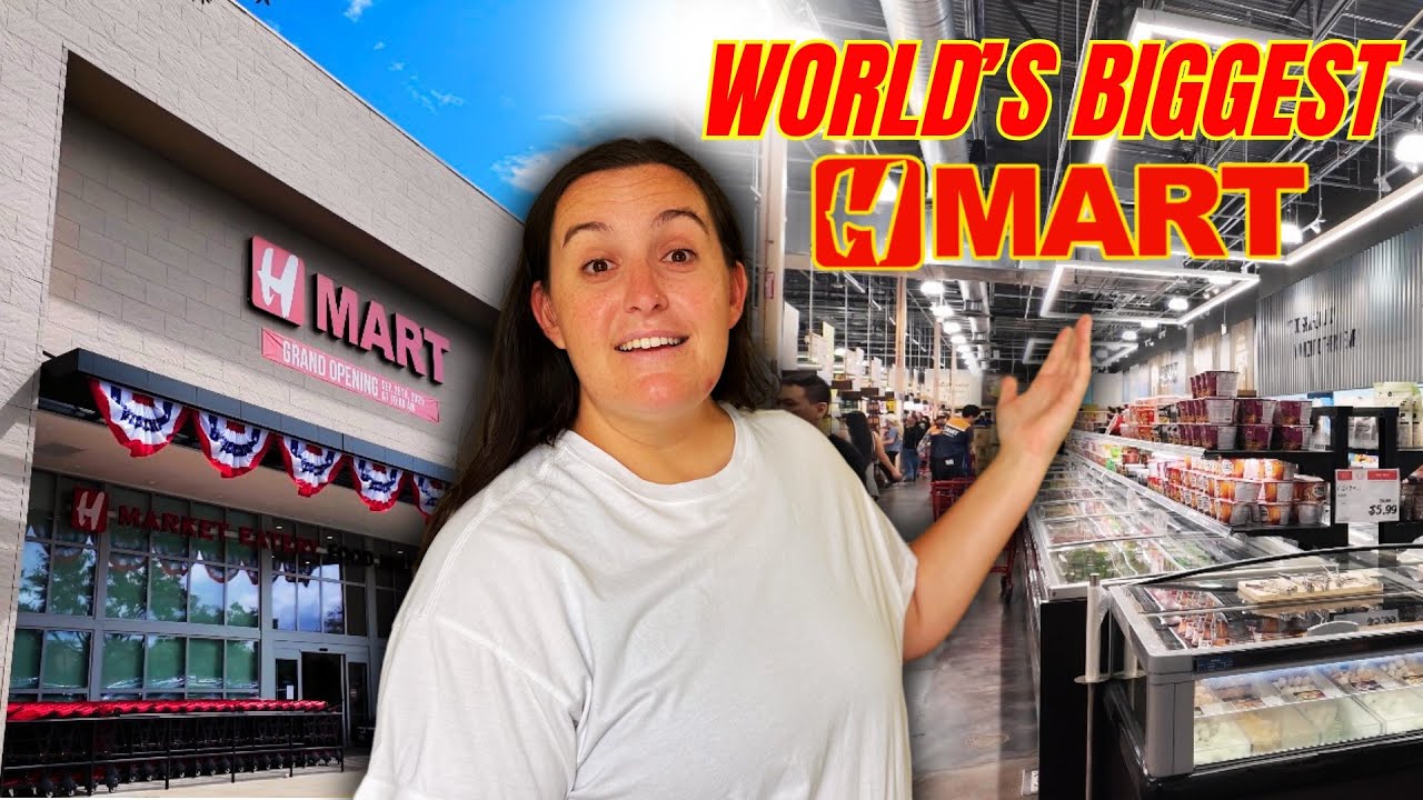 INSIDE THE WORLD’S LARGEST H MART! Full Tour & Food Court Haul- America’s #1 Asian Market in Orlando