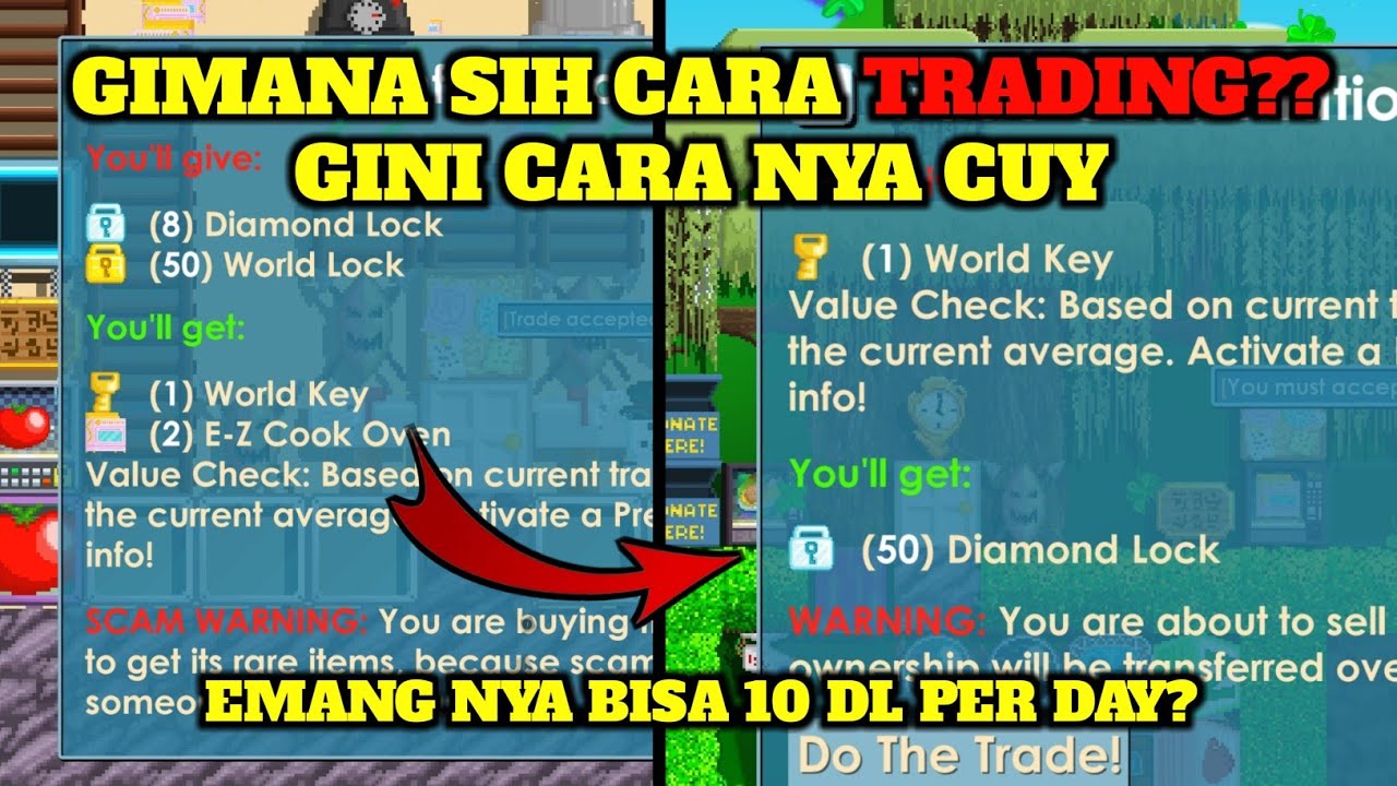 Tutorial cara trading world Buy+/Sell+ di Growtopia! | Growtopia Indonesia
