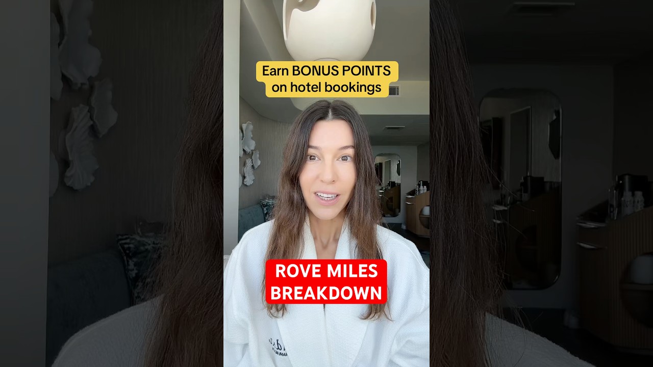 Earn up to 30X bonus pointson hotel bookings through Rove #hyatt #travelhack #americanexpress