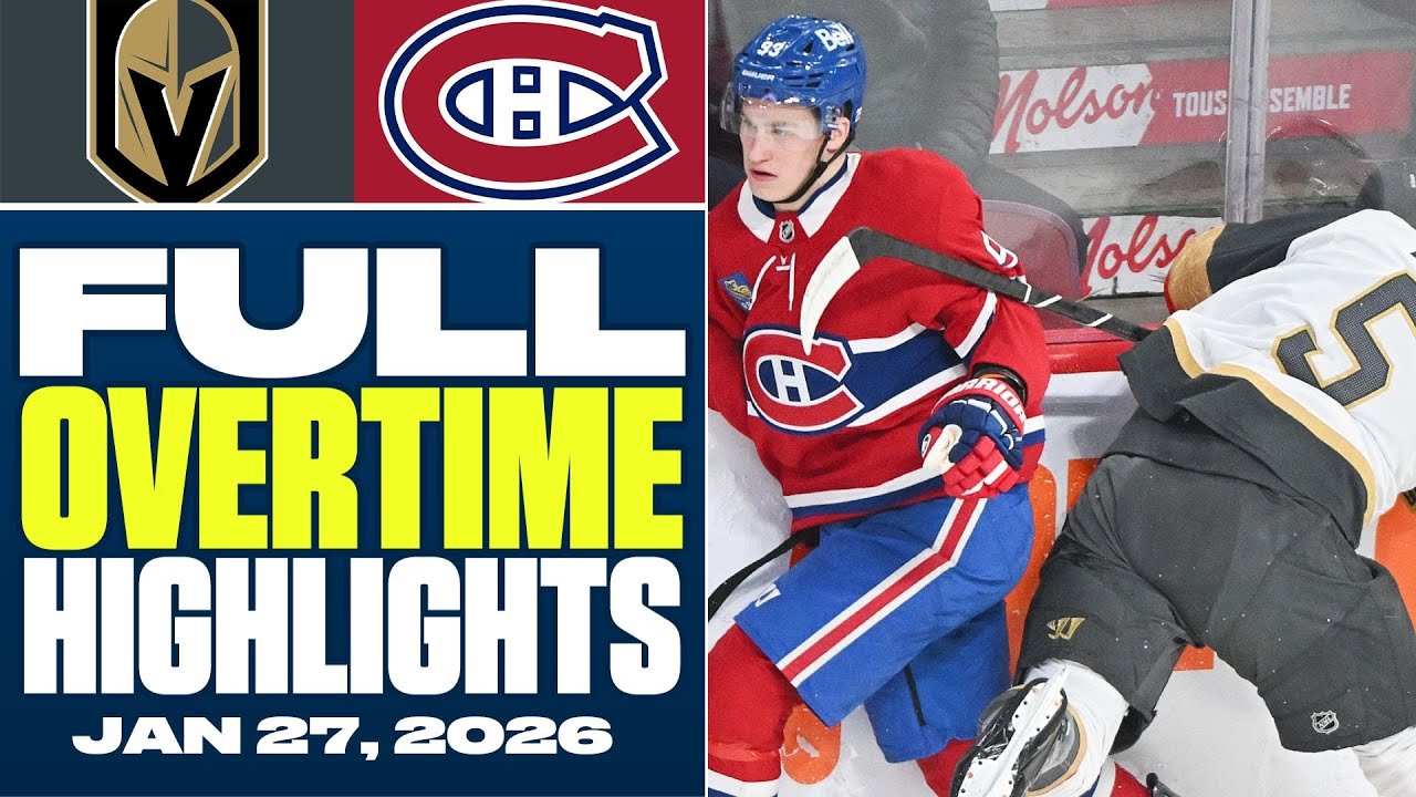 Vegas Golden Knights at Montreal Canadiens | FULL Overtime Highlights - January 27, 2026