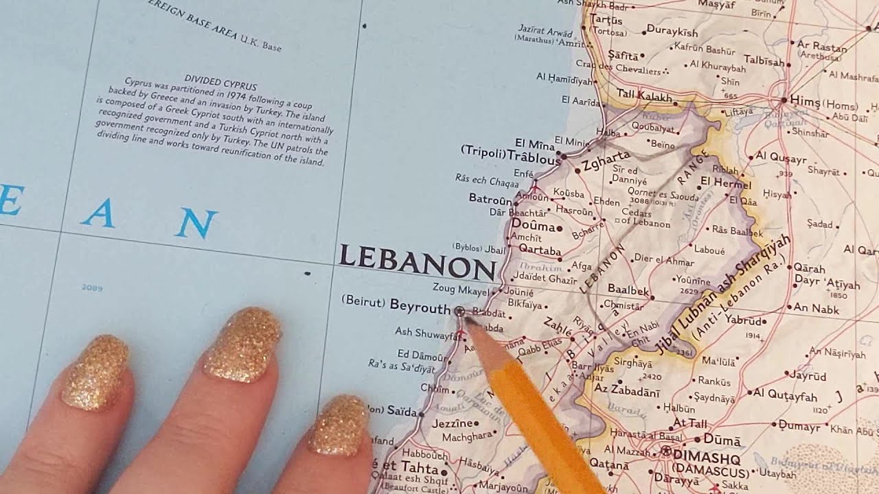 ASMR ~ Beirut, Lebanon History & Geography ~ Soft Spoken Map Tracing Google Earth