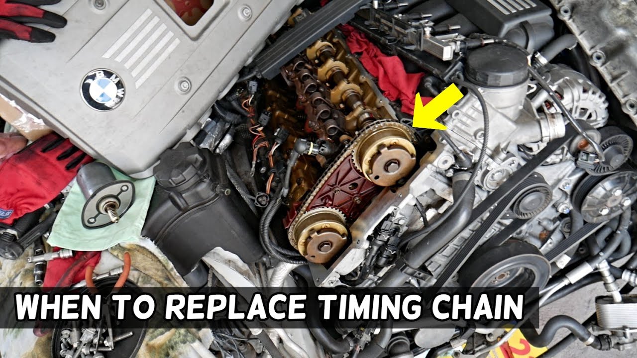 WHEN TO REPLACE TIMING CHAIN ON BMW N51 N52 N53 ENGINE E90 E91 E92 E93 E60 E61 E70 X3 X5 E81 E82 E87
