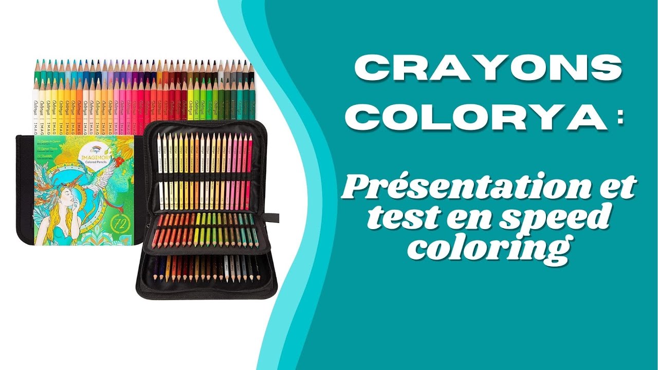 Présentation des crayons de couleur Colorya