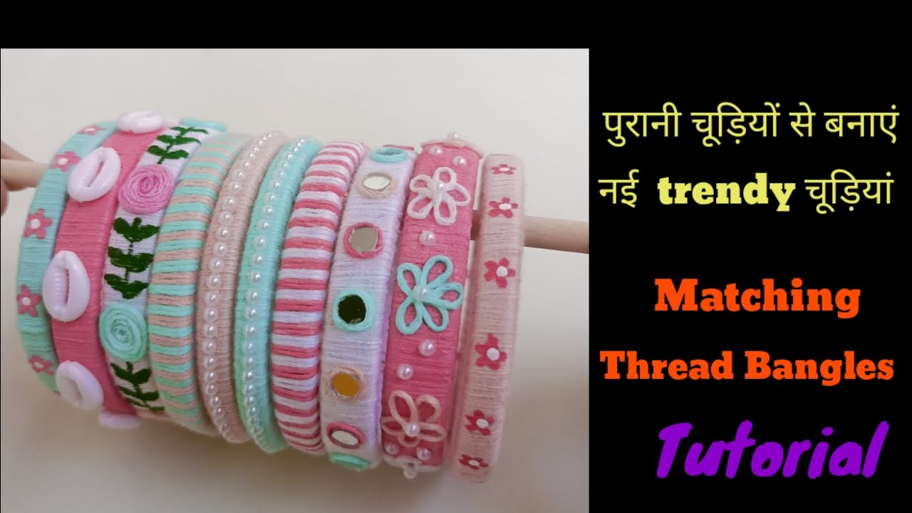 @ArtHub21Bangles Making at Home/ Thread Bangles Tutorial/Handmade Bangles#threadbangles