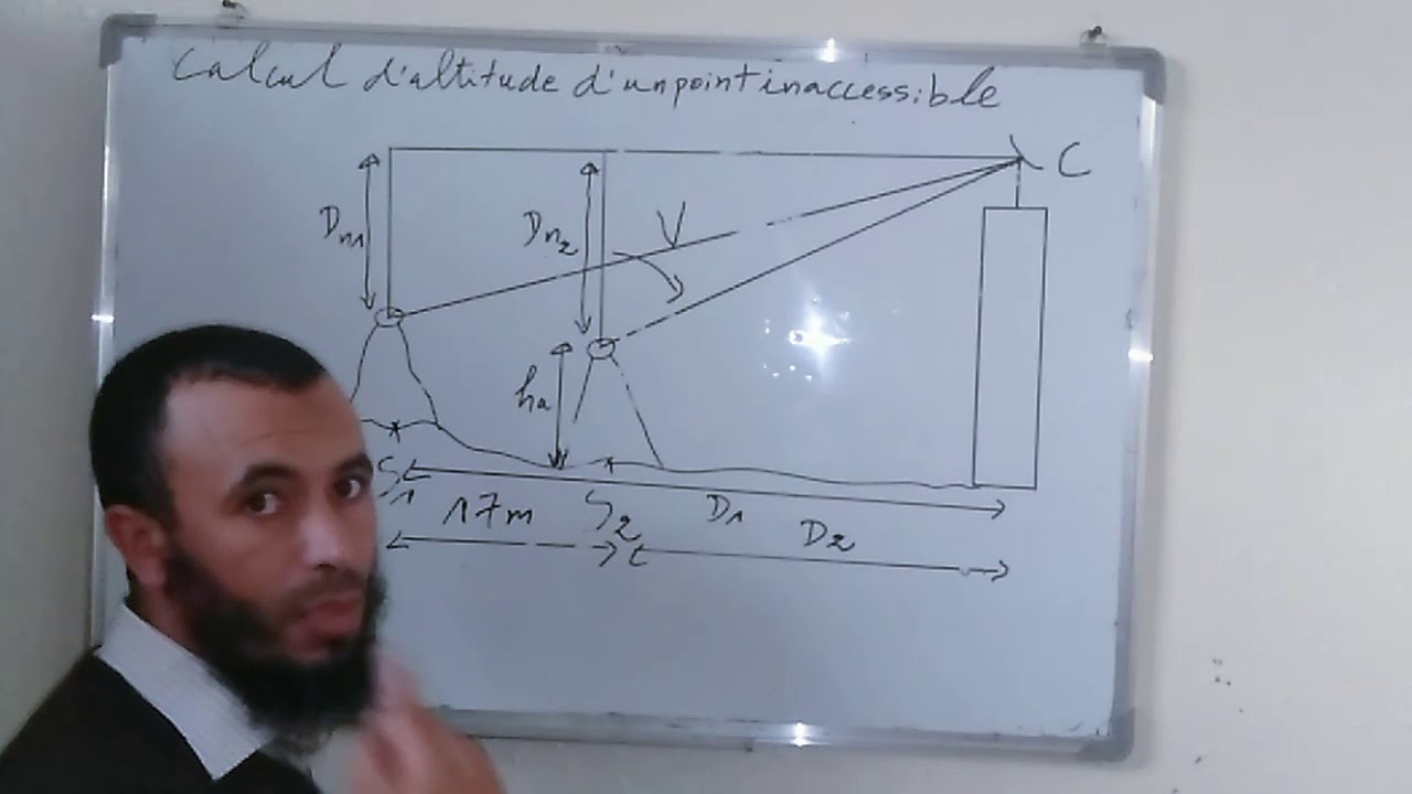 Calcul d'altitude d'un point inaccessible(par 3 cas)