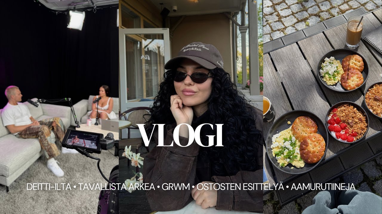 VLOGI: Deitti-ilta, tavallista arkea, BFF podin studiopäivä, ostosten esittelyä & GRWM