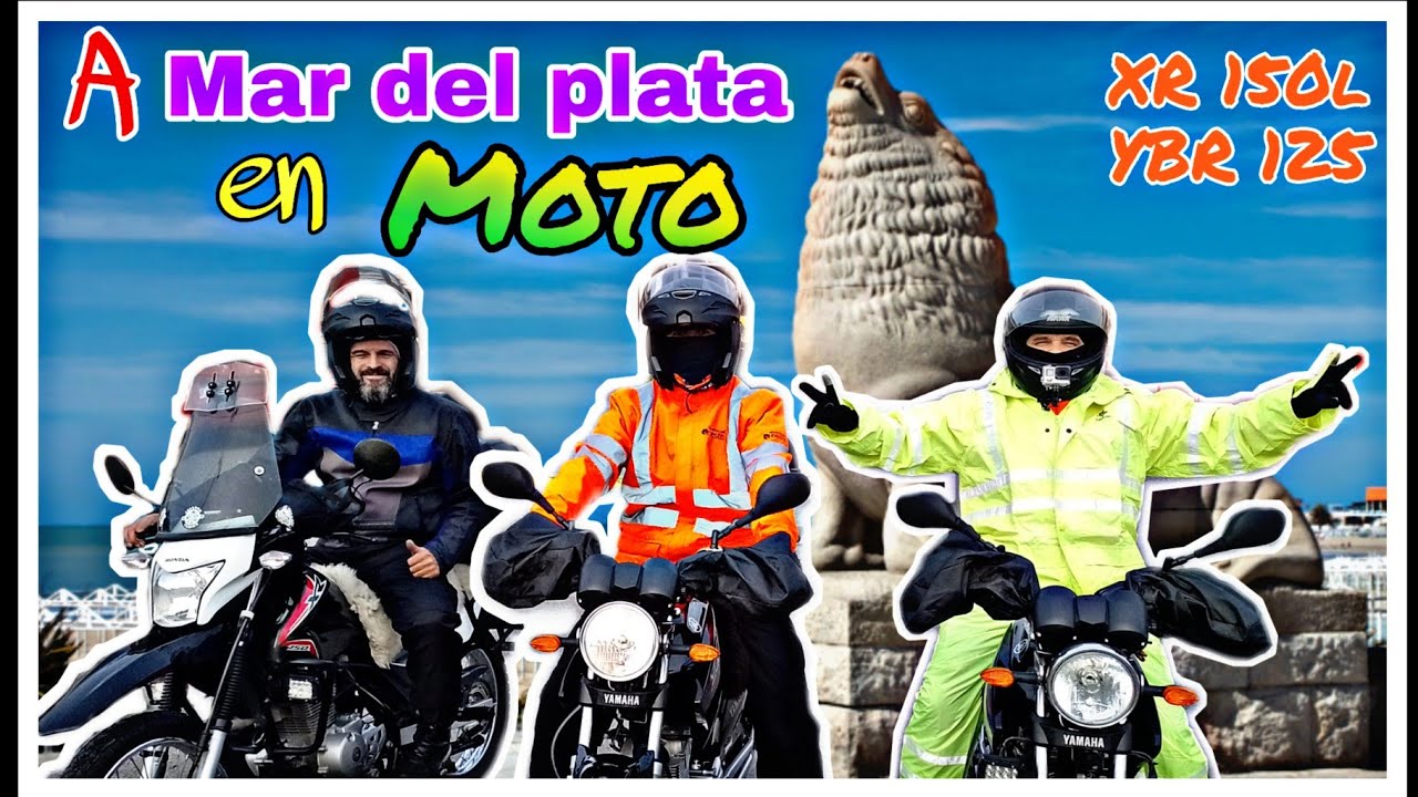 VIAJE A MAR DEL PLATA EN MOTO// XR150L // YBR 125...