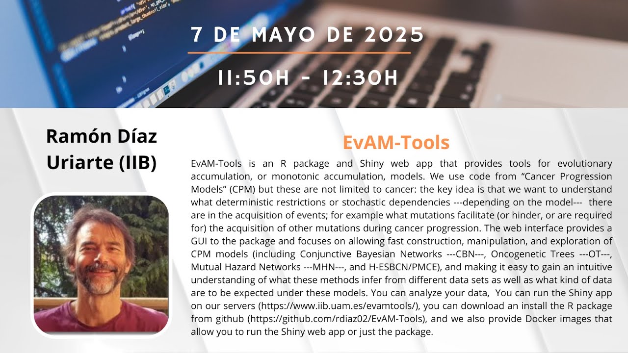 Ramón Díaz Uriarte presents EvaM Tools