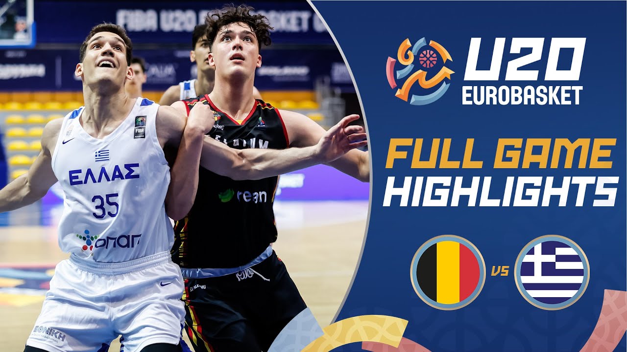 3rd Place Game: Belgium 🇧🇪 vs Greece 🇬🇷 | Extended Highlights | FIBA U20 EuroBasket 2024