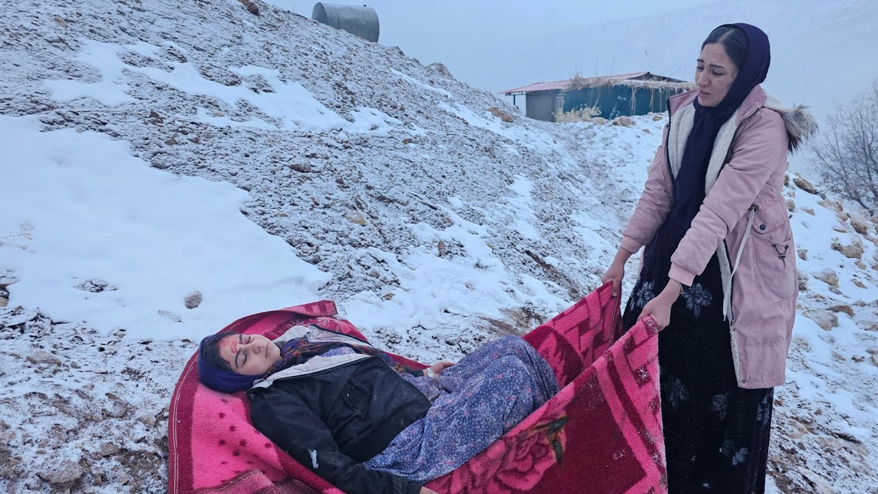 Rescue of a Nomadic Girl in Deadly Snow and Freezing Cold by Behnaz