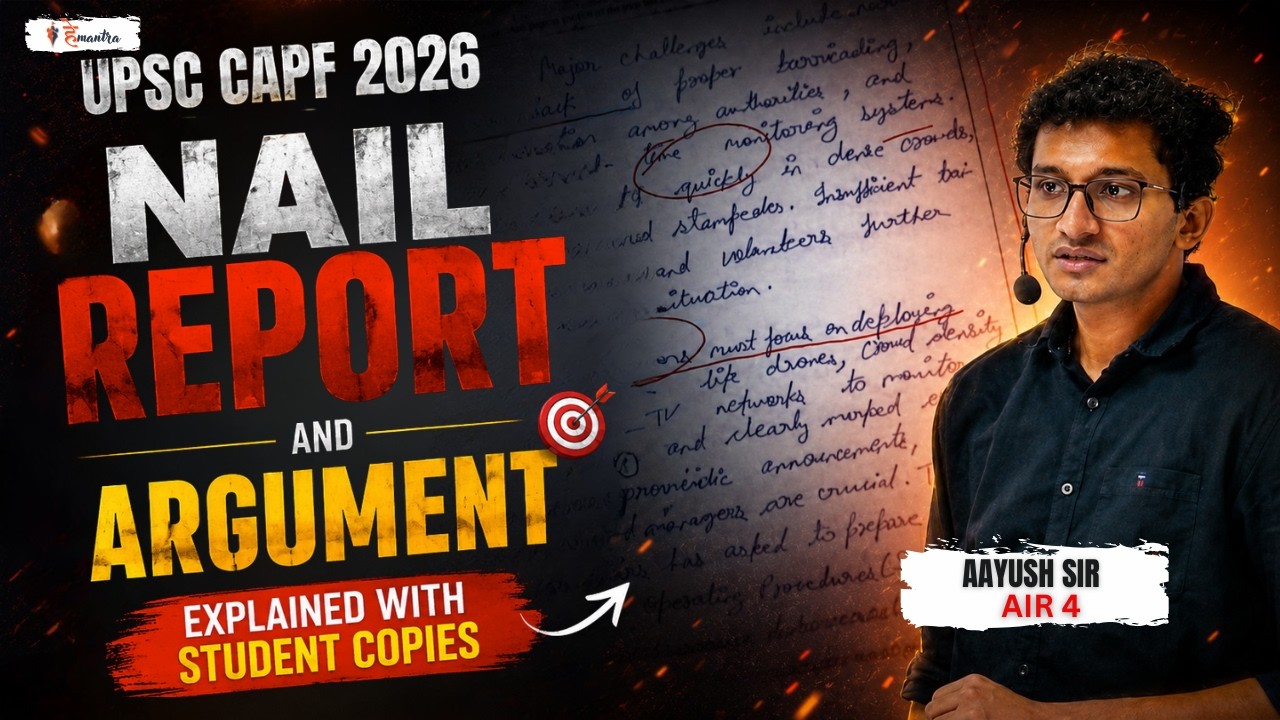 Complete Guide for Report & Argument Writing | UPSC CAPF 2026 | BY AAYUSH SIR | HeMantra