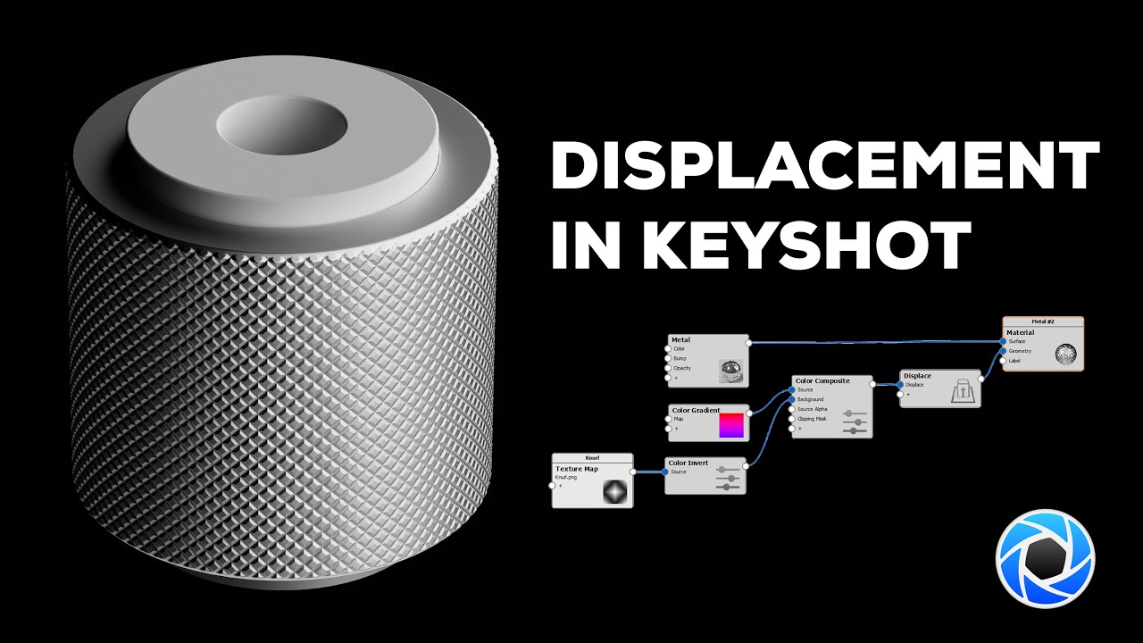 how to add displacement map in keyshot