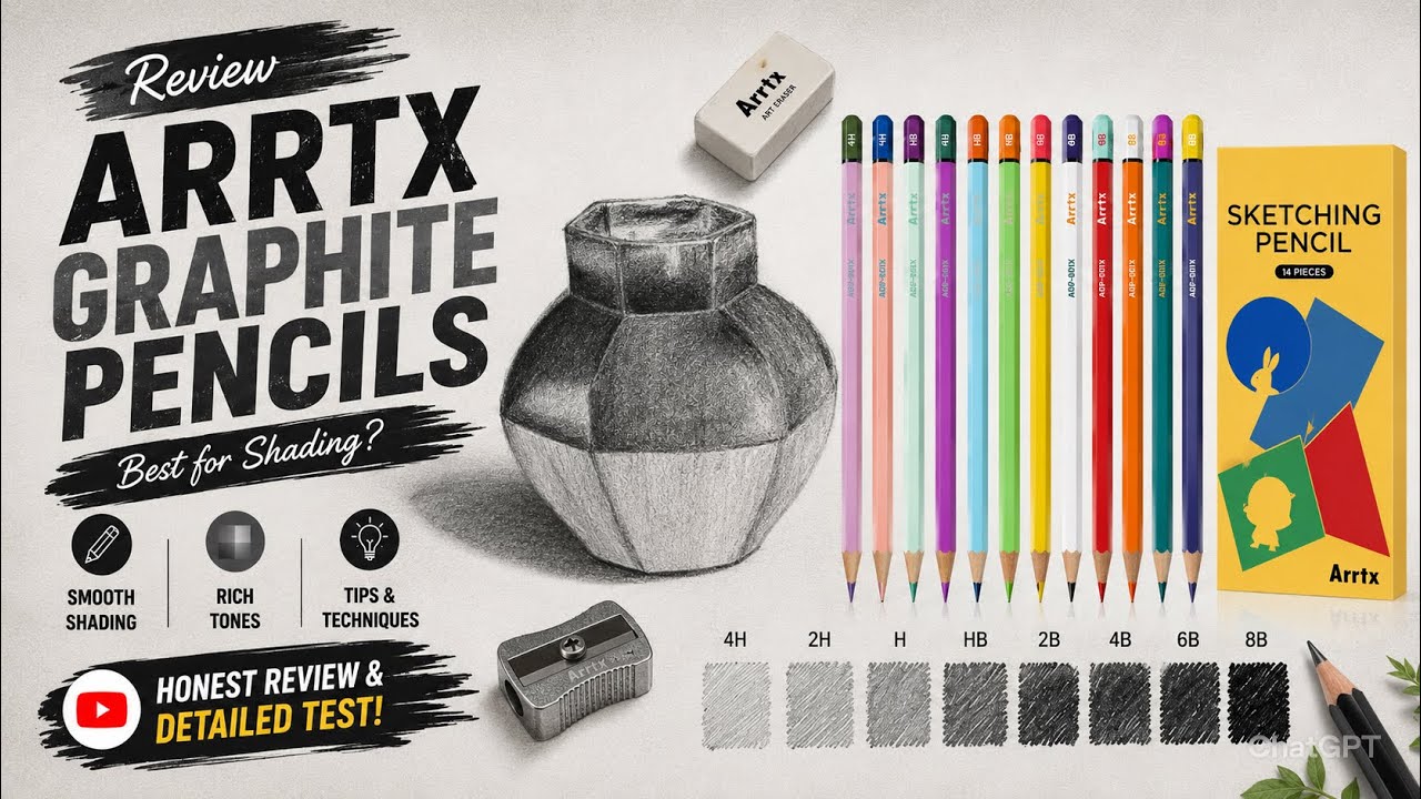 Affordable Graphite Shading Pencils Review | Artx Art Supplies