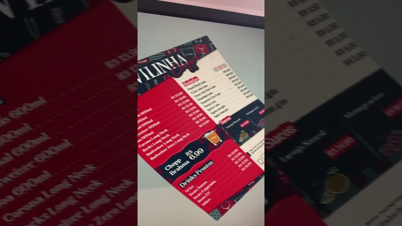 MAIS UM PROJETO CONCLU&Iacute;DO! Card&aacute;pio personalizado.🍍 #design #designgrafico #marca #cardapio