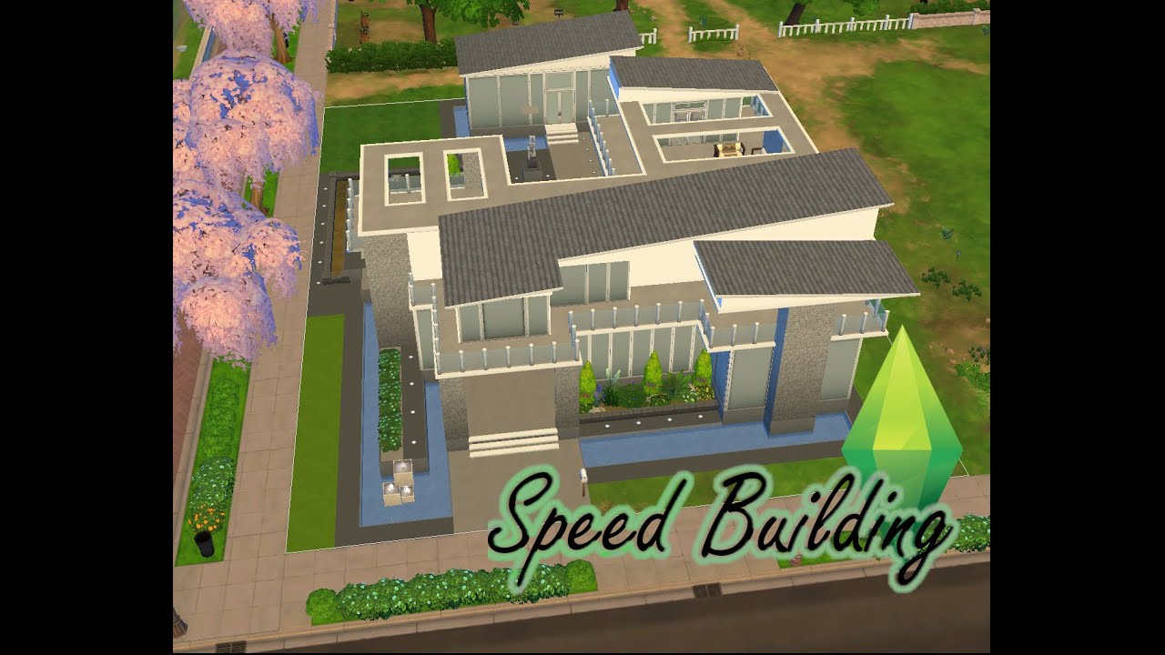 Speed Building The Sims 4 #1 Nowoczesny dom dla studentów