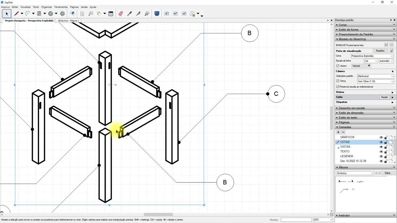 SketchUp - Layout - Exportar em PDF