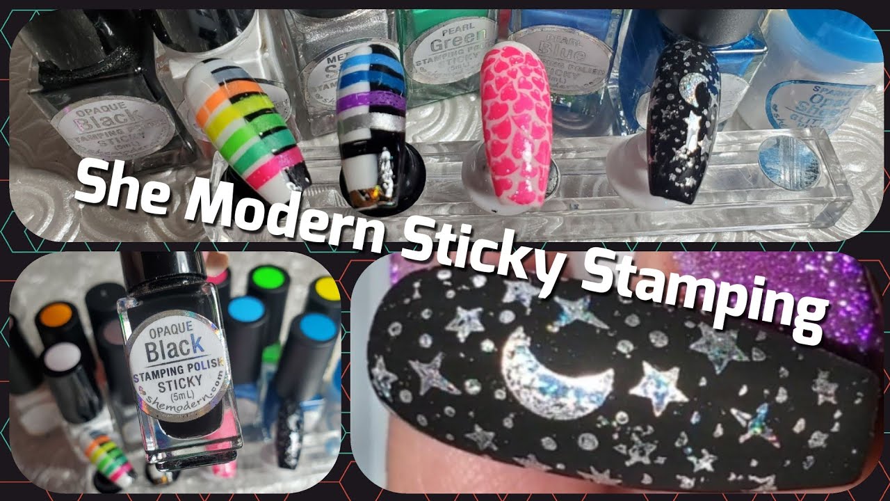 Обзор лака для стемпинга She Modern Sticky Stamping, одобрен ли он Guylene?