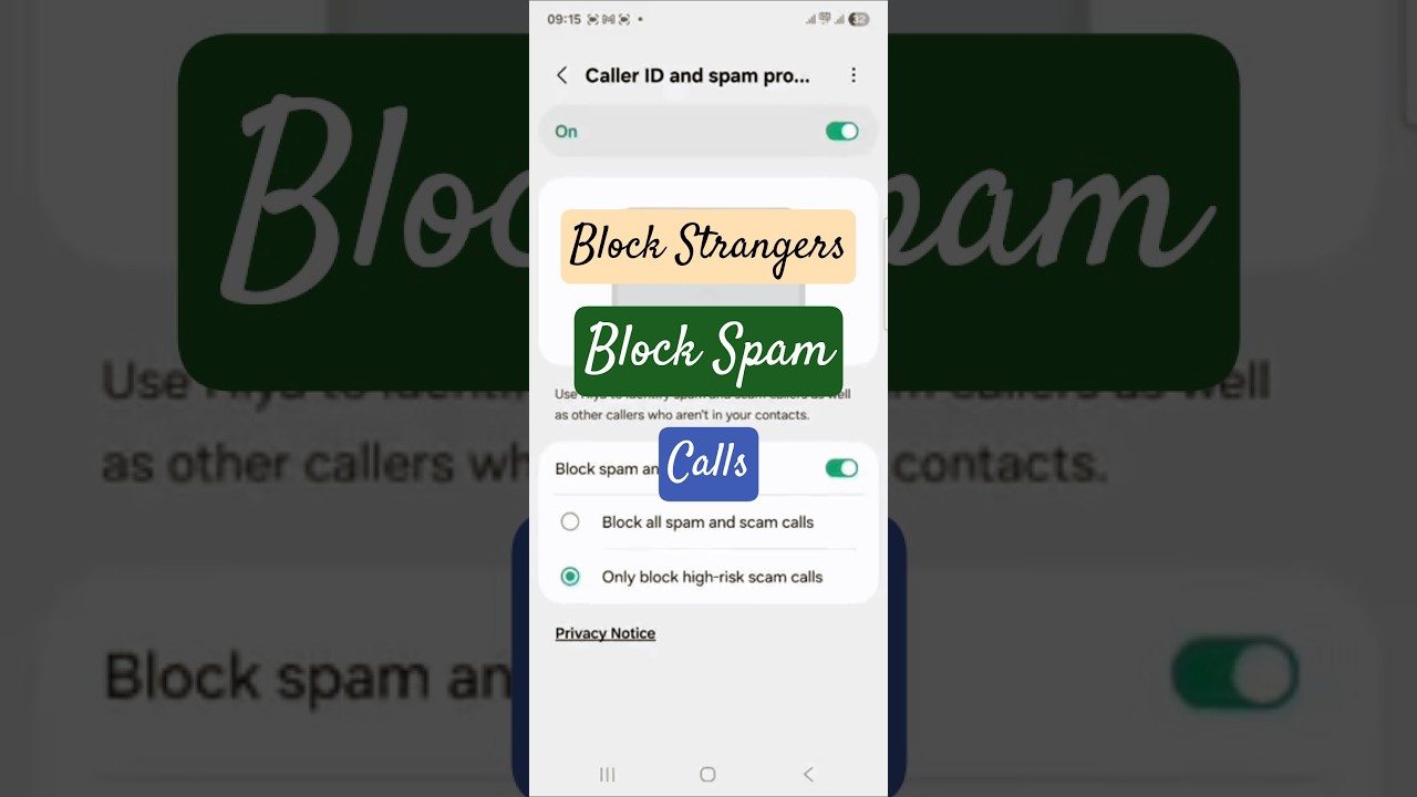 How to block strangers and spam calls? #shortsfeed #trending #ytshorts