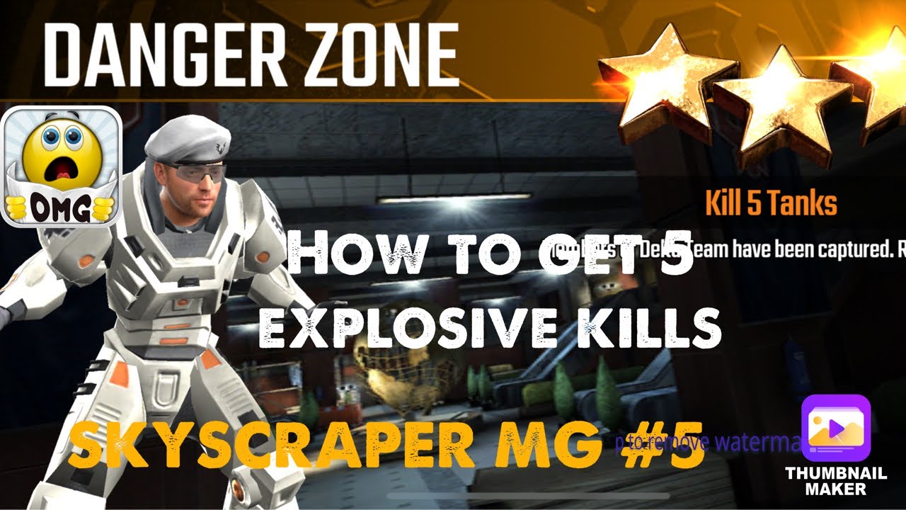 Danger Zone, Sniper Strike Special OPs mission #5- Skyscraper (machine gun/ zone 18)