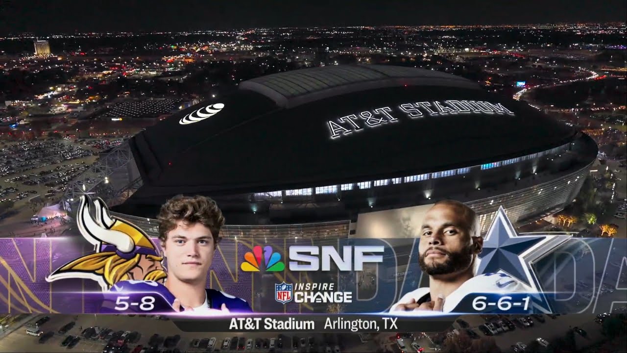 Sunday Night Football on NBC intro | MIN@DAL | 12/14/2025
