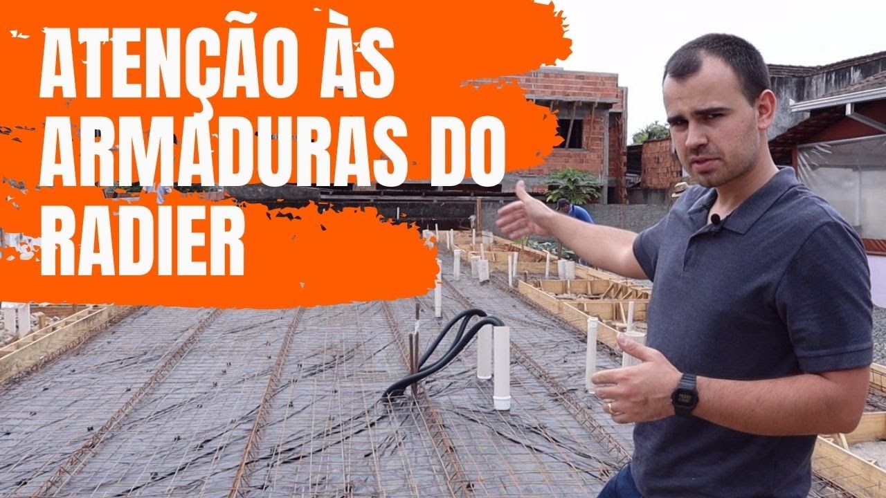 EXECUTE AS ARMADURAS DA FUNDAÇÃO RADIER