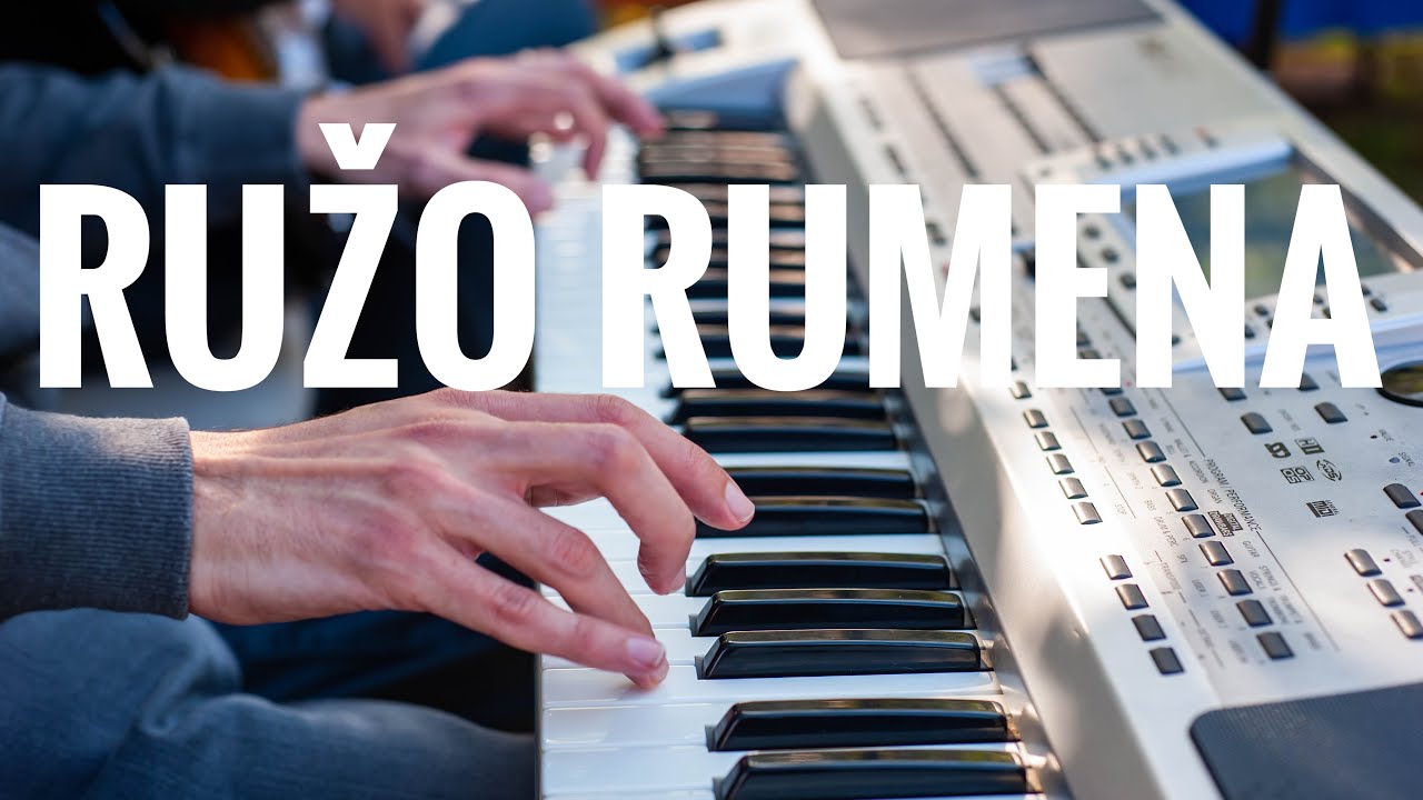 Ružo rumena - Dragan Jovanović - tutorial za početnike na klavijaturi