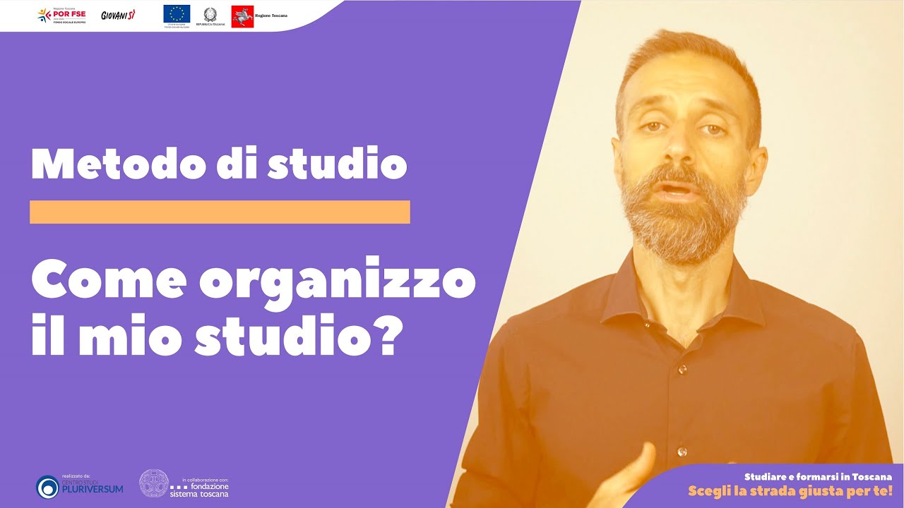 Metodo di studio - Come organizzo il mio studio?