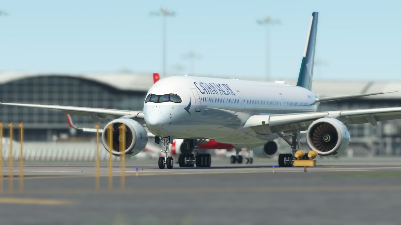 MSFS Gameplay - AIG AI TRAFFIC Mod @ Hong Kong International Airport