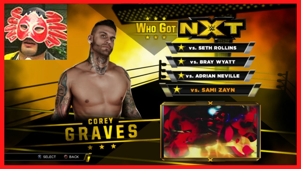 WWE 2K15 Who Got nXt Corey Graves - All Objectives Completed