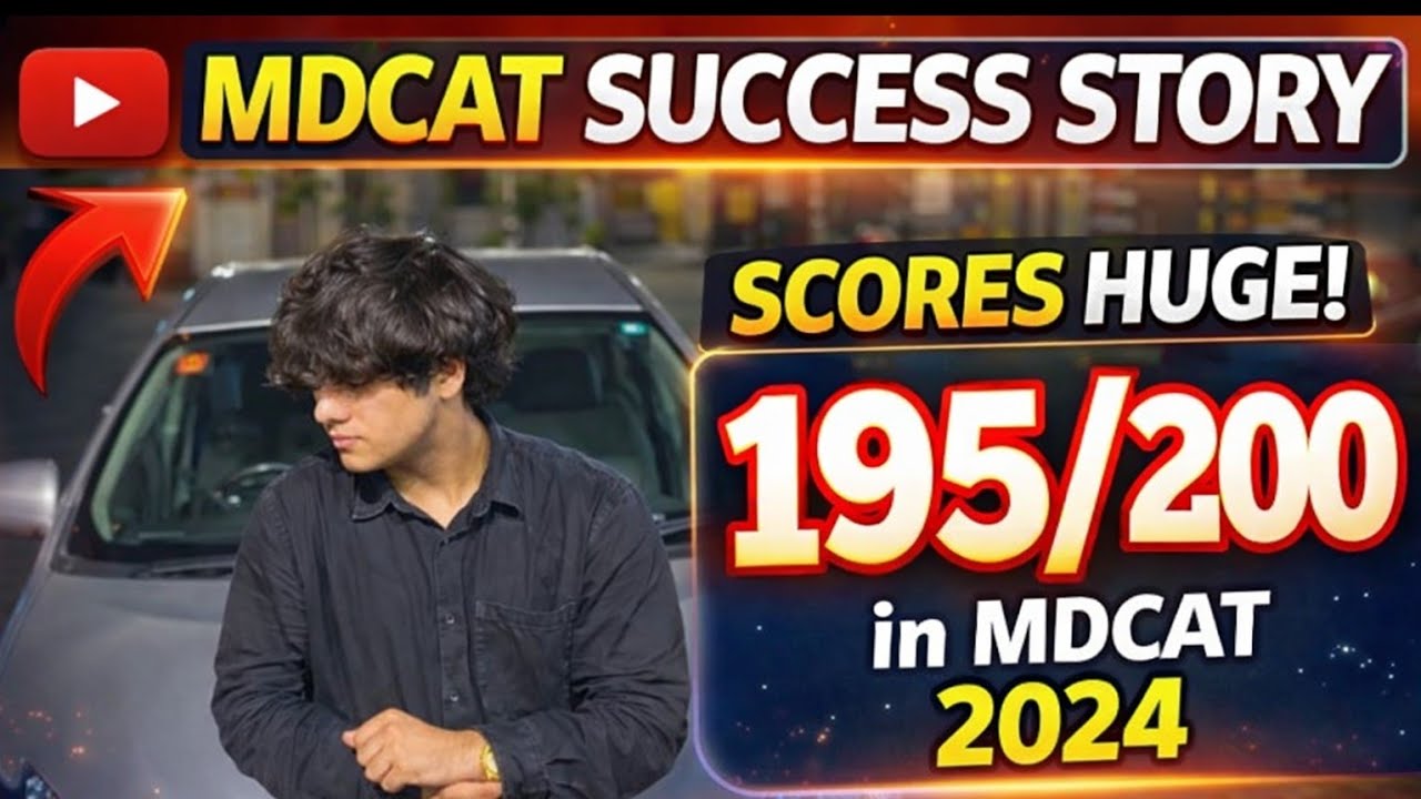 MDCAT SUCCESS STORY | He got 195/200 marks in mdcat 2024 | tips to crack mdcat 2025