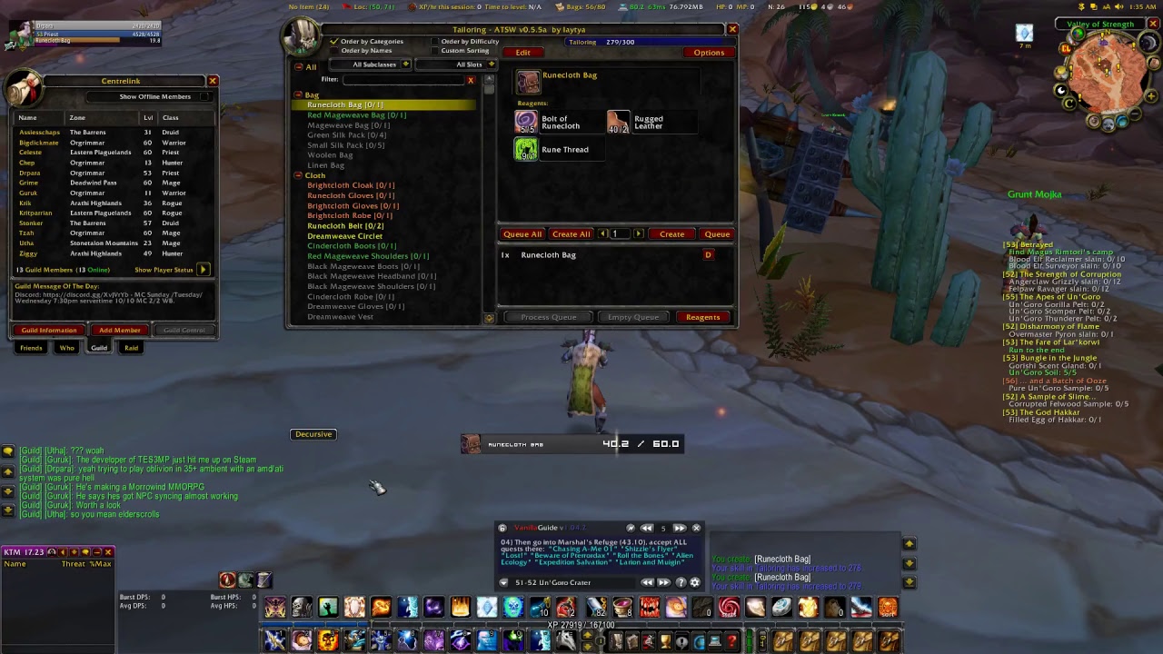 Vanilla WoW -  Nostralia.org - Reroll  Level 52 - 53!